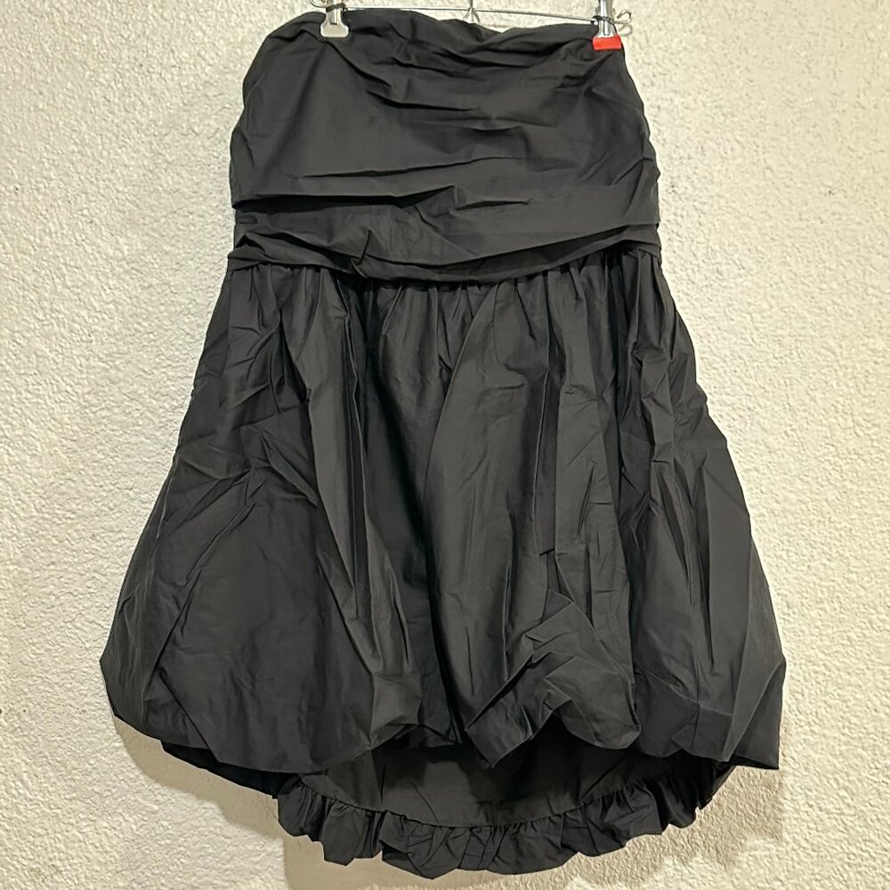 Bubble-Hem Mini Dress